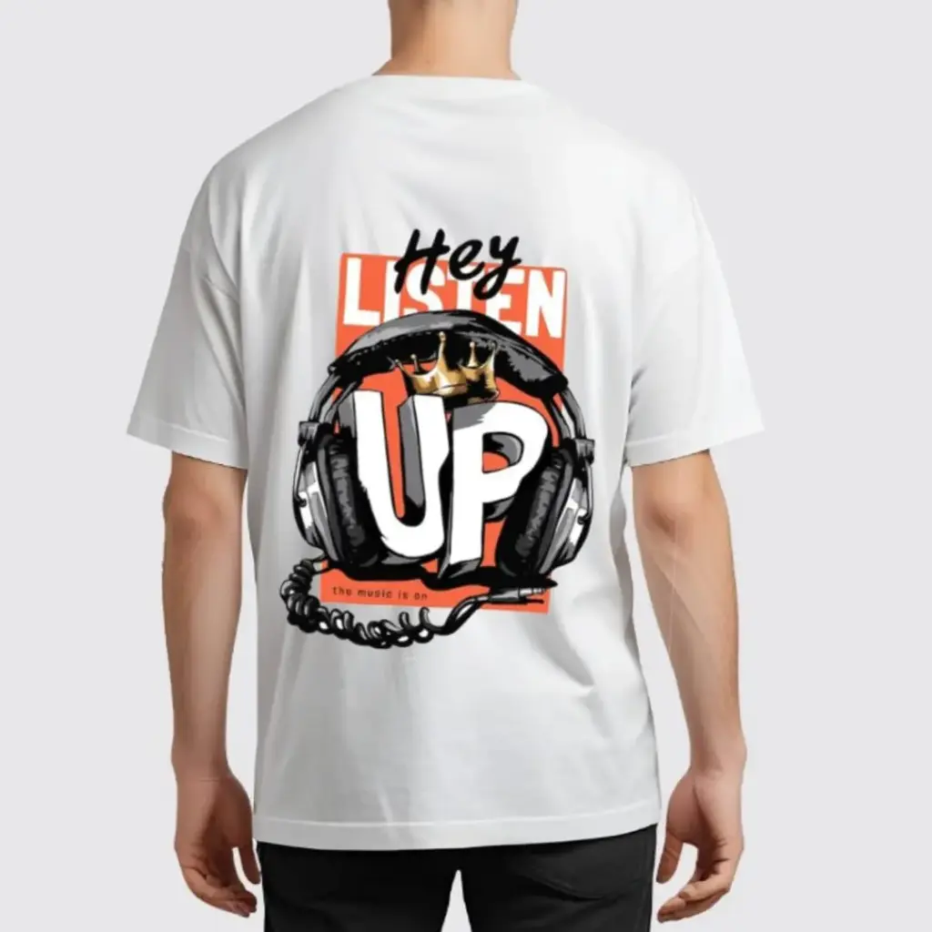 Crown Headphones Graphic T-Shirt