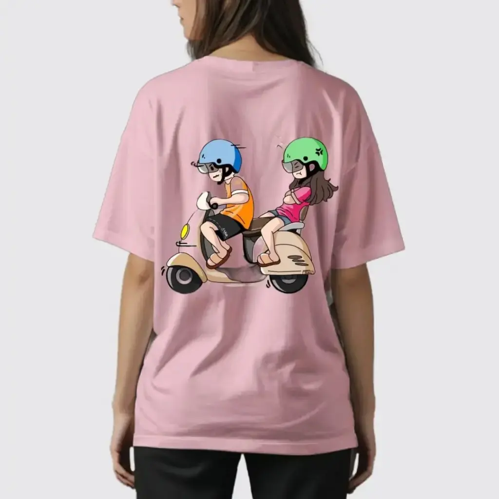 Couples Scooters Ride T-Shirt